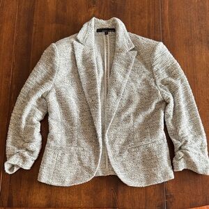 Women's Gray Boucle Jacket